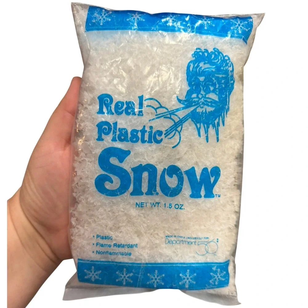 Vintage Dept 56 Real Plastic Snow Village Accessories 1.5 oz